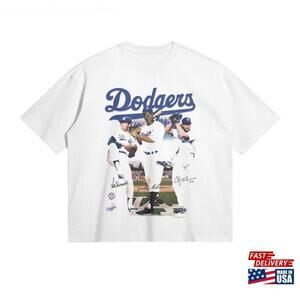 Dodgers Tshirt Los Angeles Hall Of Fame Jackie Robinson Gifts Oversized Tshirt